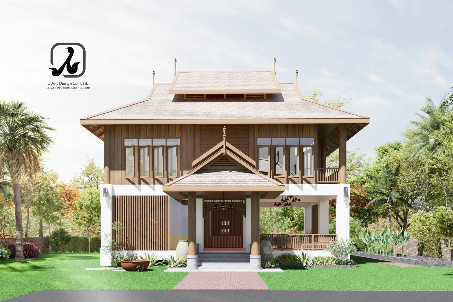 รับออกเเบบบ้าน รับสร้างบ้าน รับรีโนเวทบ้านแบบครบวงจร จังหวัดเชียงราย โดย บริษัท เจอาร์ทดีไซน์ จำกัด